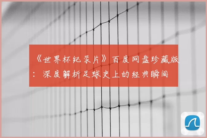 《世界杯纪录片》百度网盘珍藏版:深度解析足球史上的经典瞬间