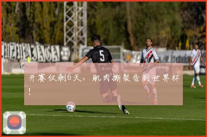 开赛仅剩6天,肌肉撕裂告别世界杯!