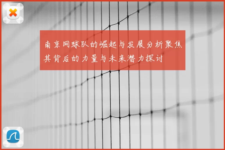 南京网球队的崛起与发展分析聚焦其背后的力量与未来潜力探讨