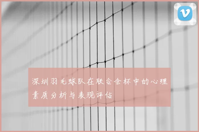 深圳羽毛球队在联合会杯中的心理素质分析与表现评估